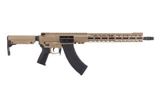 CMMG RESOLUTE Mk47 7.62x39mm rifle with EML M-LOK handguard, Coyote Cerakote finish